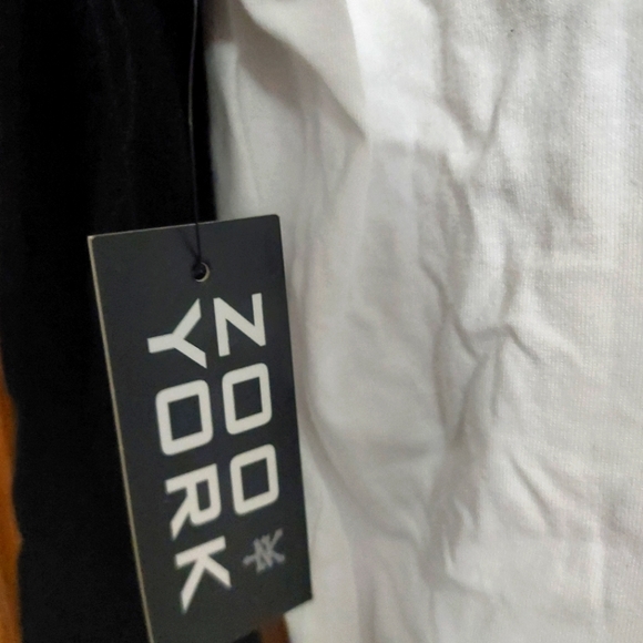 Zoo york long sleeve hooded shirt size  s/p  color black/white - Picture 3 of 5